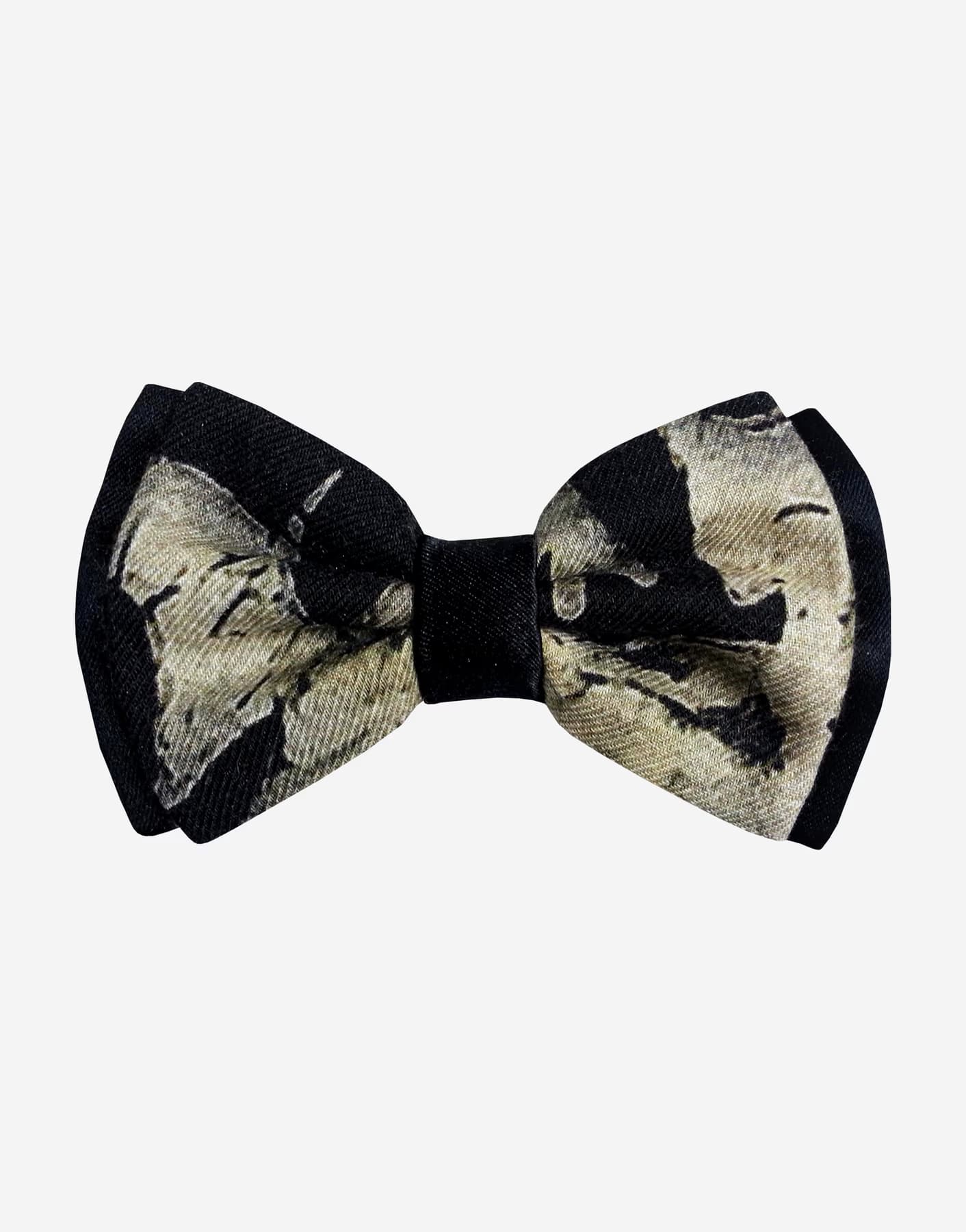 Papillon Avorio Nero Design Sartoriale
