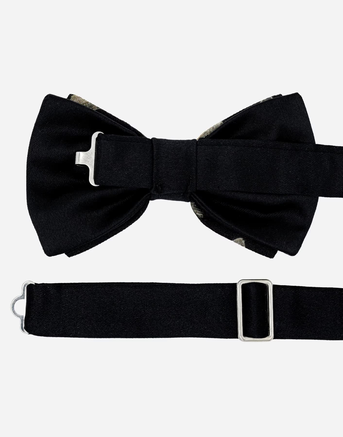 Papillon Avorio Nero Design Sartoriale