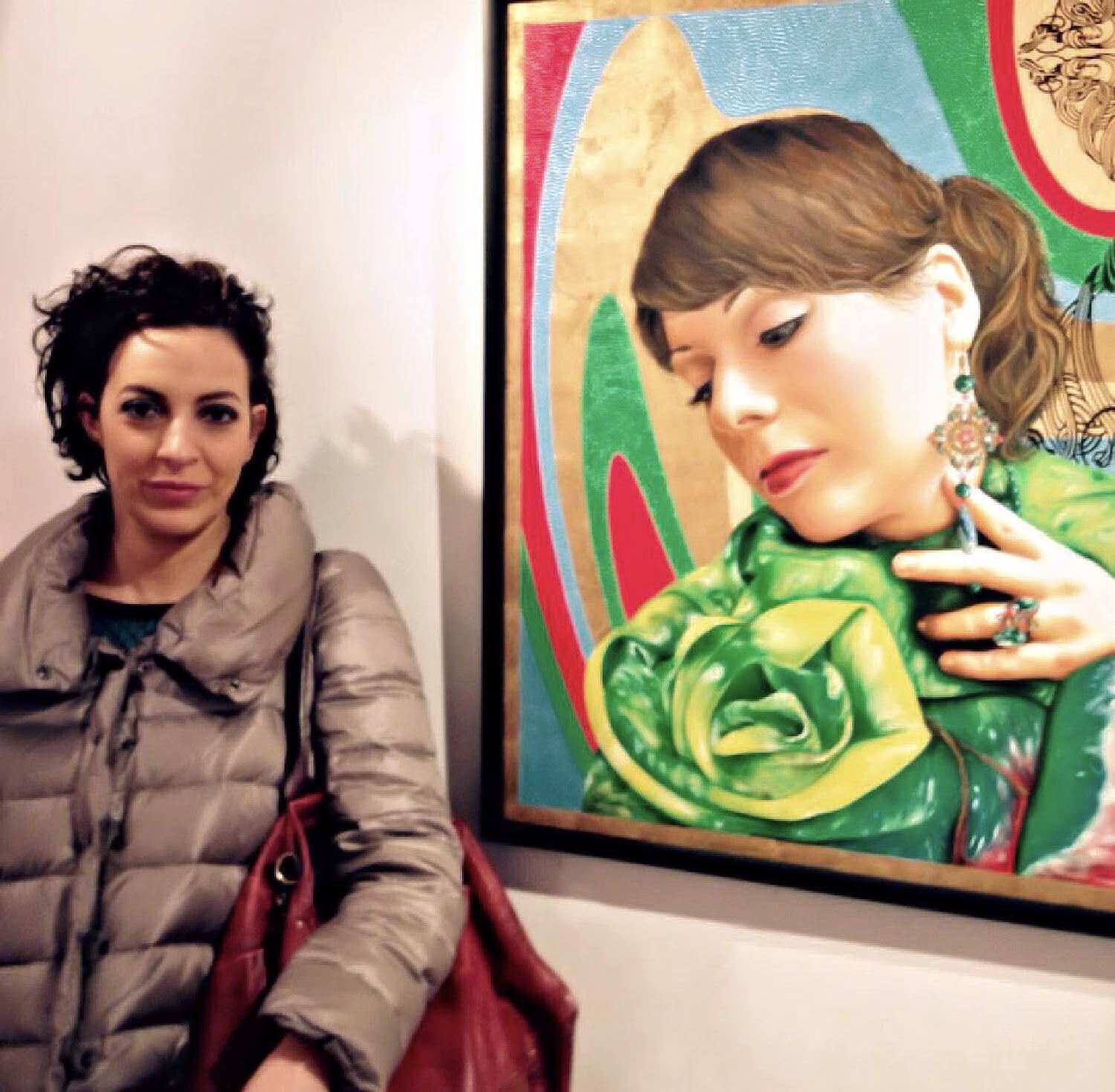 Gianna beside Morena by Davide Cristofaro at La Galleria Pall Mall