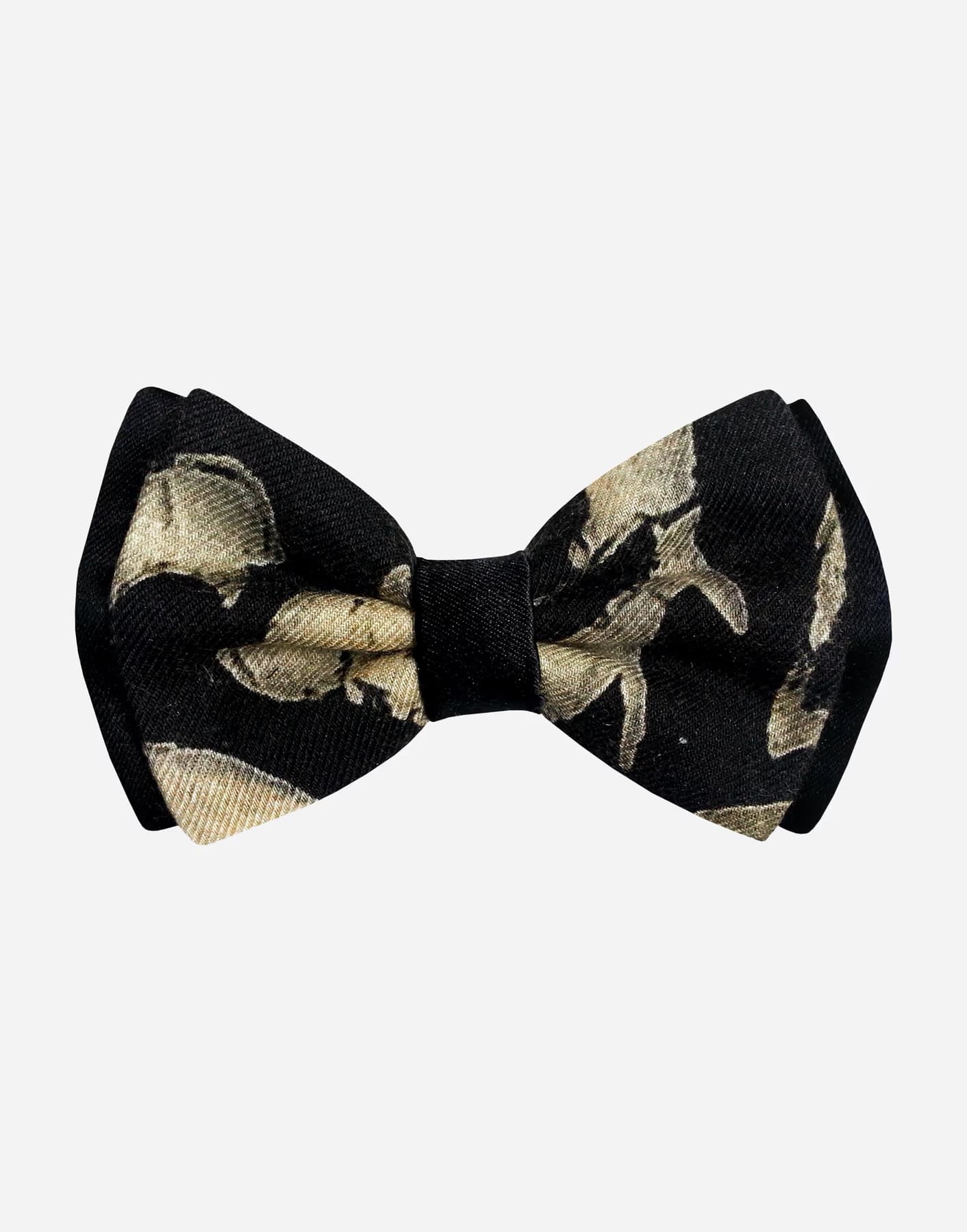 Papillon Cashmere e Seta Avorio Nero