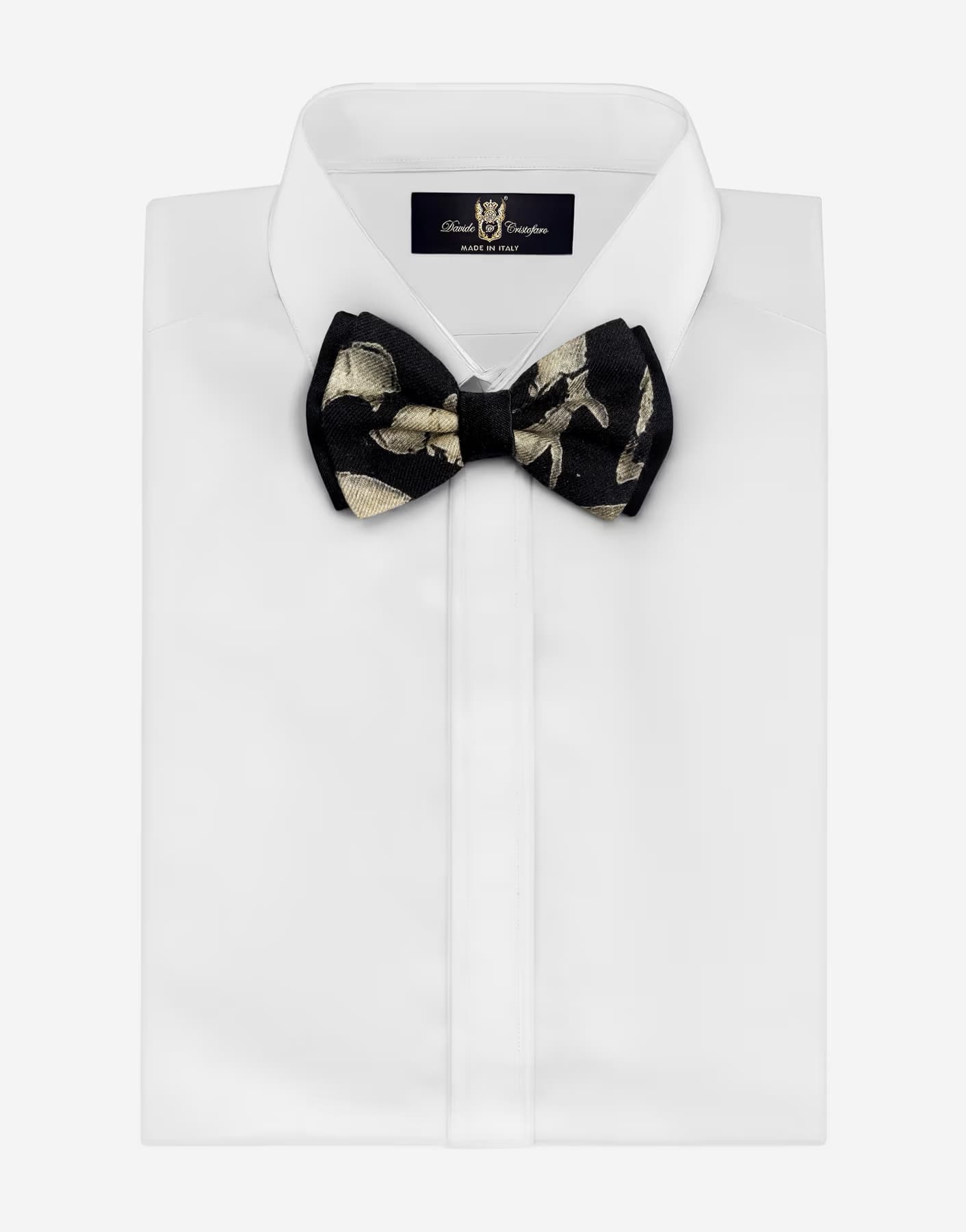 Papillon Cashmere e Seta Avorio Nero