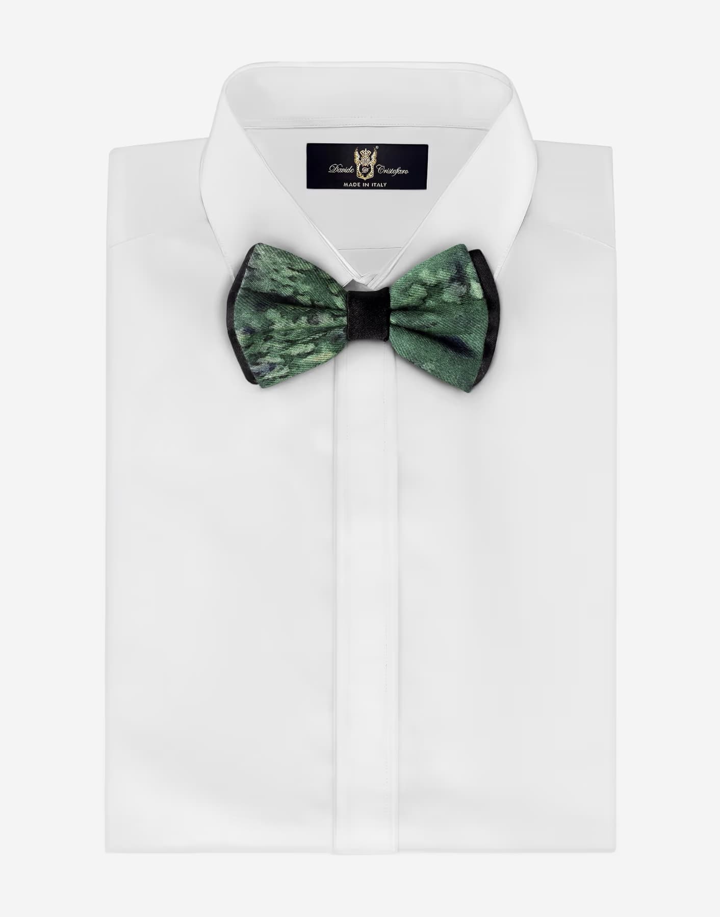 Papillon Cashmere e Seta Verde e Nero