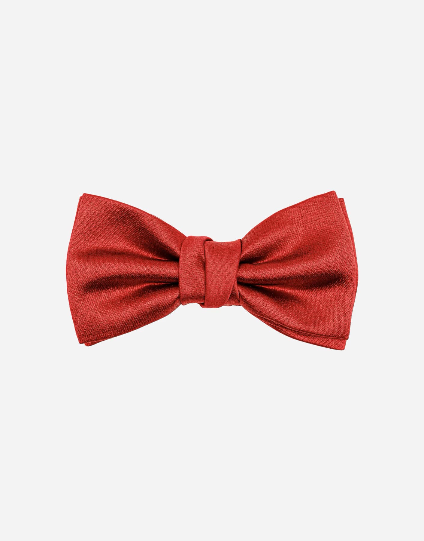 Papillon Classico Rosso Annodato in Seta per Bambino