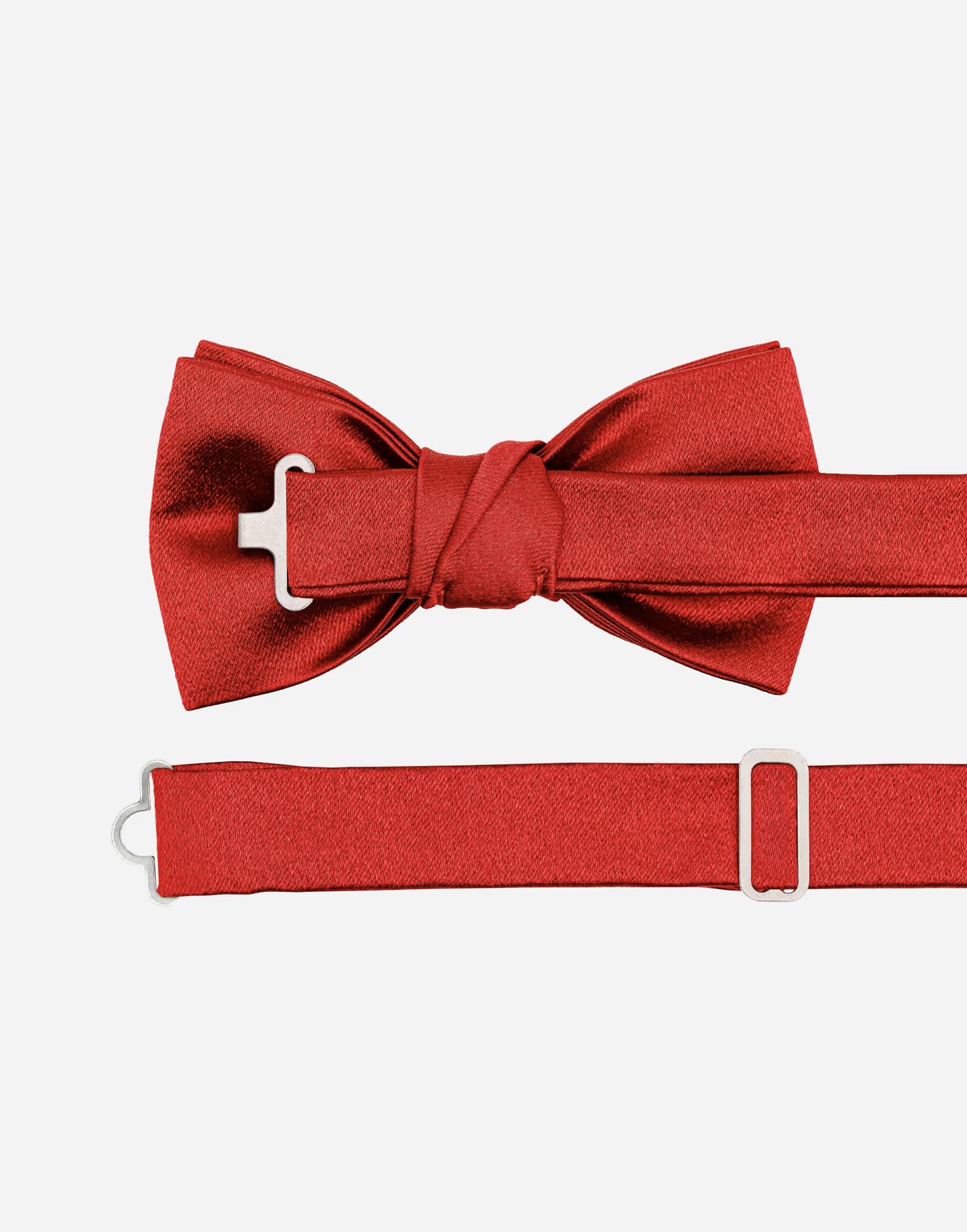 Papillon Classico Rosso Annodato in Seta per Bambino
