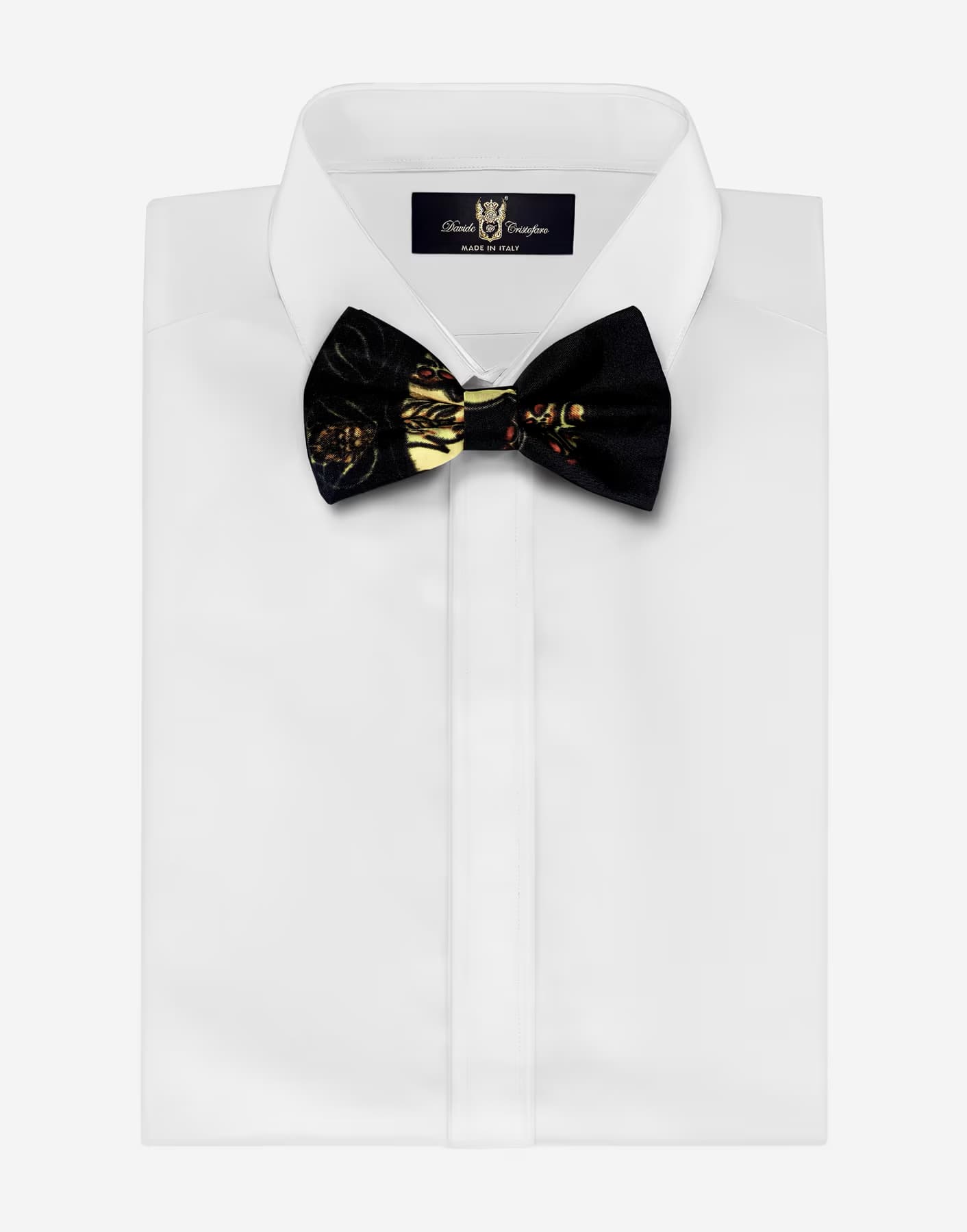 Papillon Raso di Seta Nero e Oro